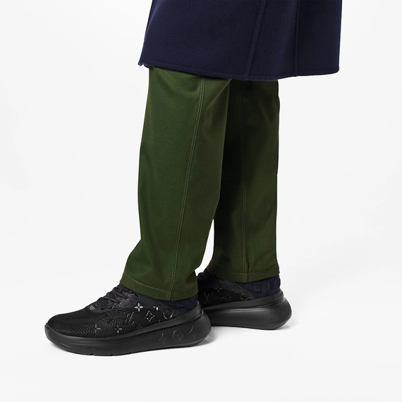 Men's Louis Vuitton Show Up Sneaker in Black, Monogram and Damier Knit - Shop Now!