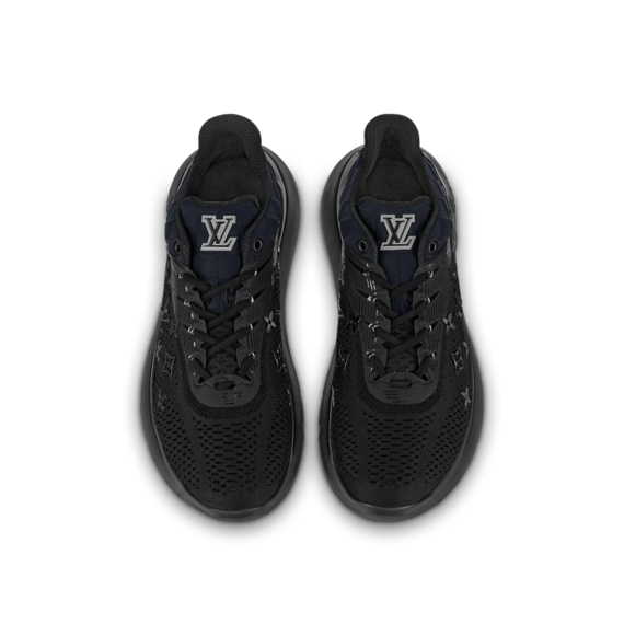 Get the Men's Louis Vuitton Show Up Sneaker in Black, Monogram and Damier Knit - Buy Now!