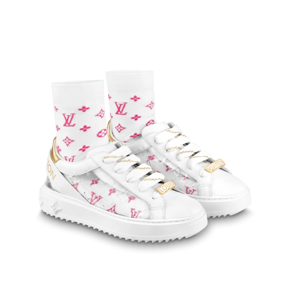 Fashion Designer Louis Vuitton Time Out Sneaker for Women's!