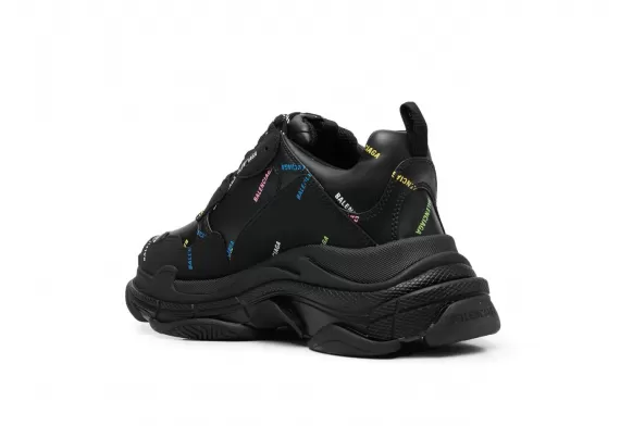 Men's Balenciaga Triple S - Black / Multicolour Sneakers Buy Now