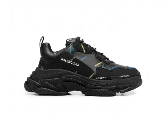 Discount on Balenciaga Triple S - Black / Multicolour Men's Sneakers