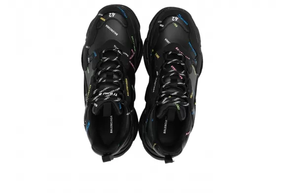 Shop Now for Balenciaga Triple S - Black / Multicolour Men's Sneakers