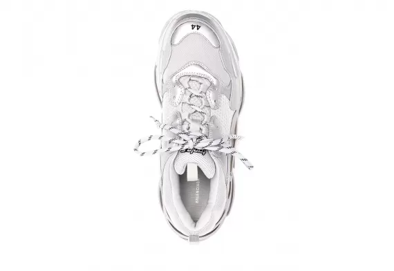 Buy Balenciaga Triple S - Silver-Tone Men's Shoes at a Discount