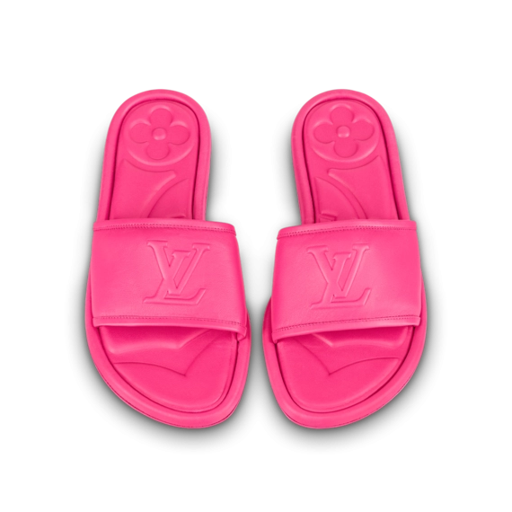 Louis Vuitton Women's Fuchsia Pink Magnetic Flat Mule On Sale