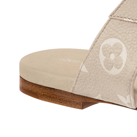 Shop Women's Louis Vuitton Croisiere Flat Mule Beige