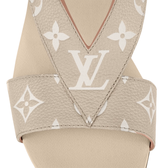 Women's Louis Vuitton Croisiere Flat Mule Beige - Save Now!