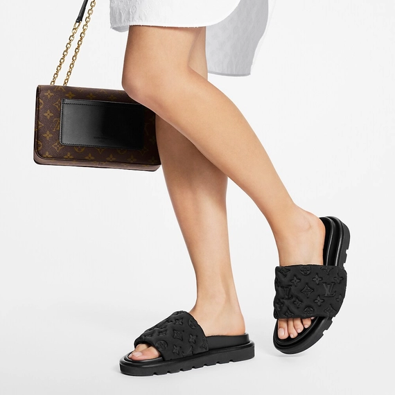 Louis Vuitton - Women's Pool Pillow Comfort Mule in Black