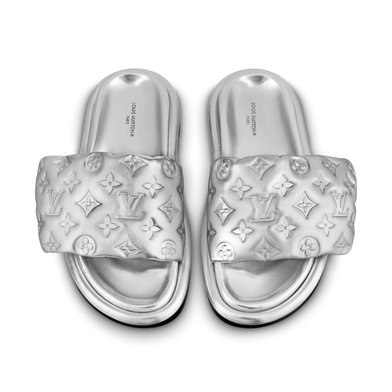 Shop Now: Louis Vuitton Pool Pillow Flat Comfort Mule for Women