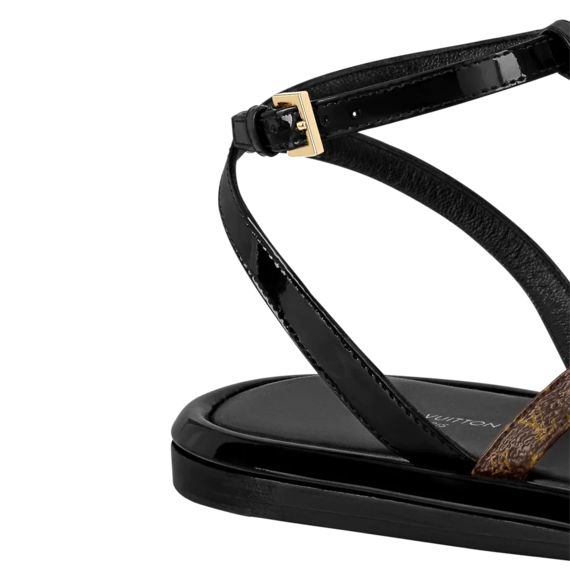 Women's Designer Sandal - Louis Vuitton Vedette Flat Sandal!