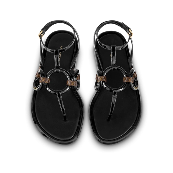 Women's Luxury Sandal - Louis Vuitton Vedette Flat Sandal!