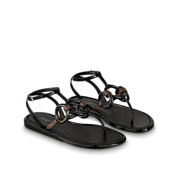 Discounted Designer Sandal - Louis Vuitton Vedette Flat Sandal!