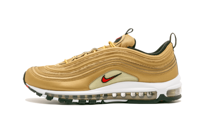 Women's Nike Air Max 97 OG QS 2017 METALLIC GOLD/VARSITY RED 884421 700 - Buy Discounted