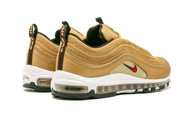 Save Money on Men's Nike Air Max 97 OG QS 2017 METALLIC GOLD/VARSITY RED 884421 700 Shopping!