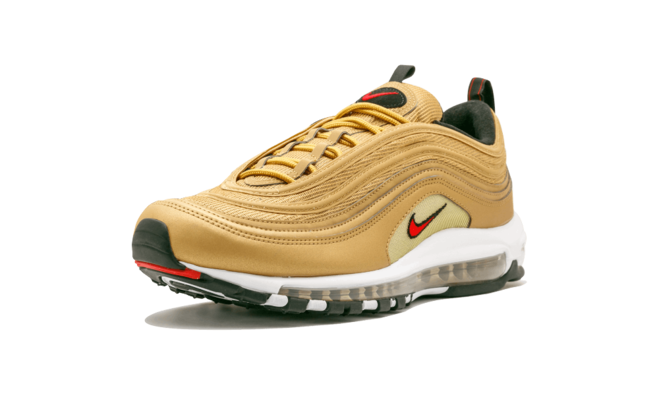 Shop Now and Save on Men's Nike Air Max 97 OG QS 2017 METALLIC GOLD/VARSITY RED 884421 700!