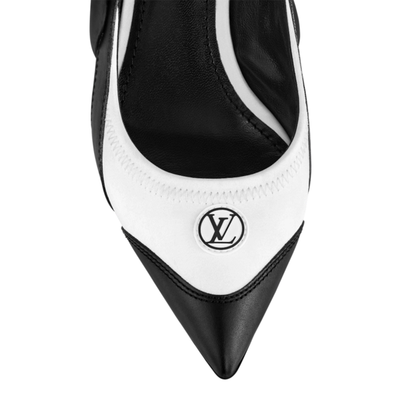 Save Money on Women's Louis Vuitton Archlight Slingback Pump White at Online Shop