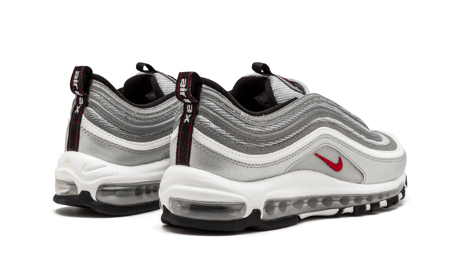 Women's Fashion Designer Sale - Nike Air Max 97 OG QS 2017 «Silver Bullet» METALLIC SILVER/VARSITY RED 884421 001