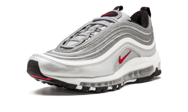 Nike Air Max 97 OG QS 2017 Silver Bullet METALLIC SILVER/VARSITY RED 884421 001