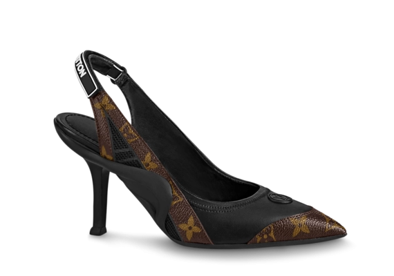 Women's Louis Vuitton Archlight Slingback Pump, Black - Shop Discount!