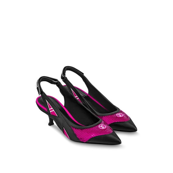 Discounted Louis Vuitton Archlight Slingback Pump Fuchsia for Women's