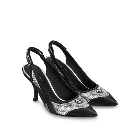 Discounted Silver Louis Vuitton Archlight Slingback Pumps for Women!