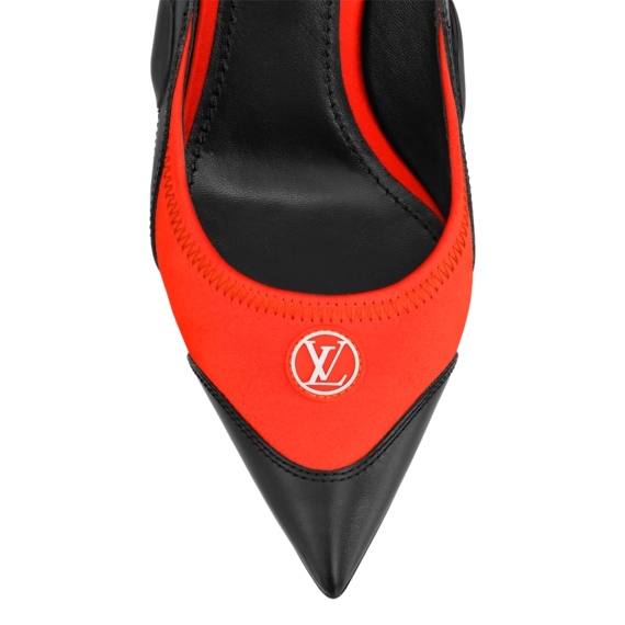 Fashionable Louis Vuitton Archlight Slingback Pump Orange for Women's