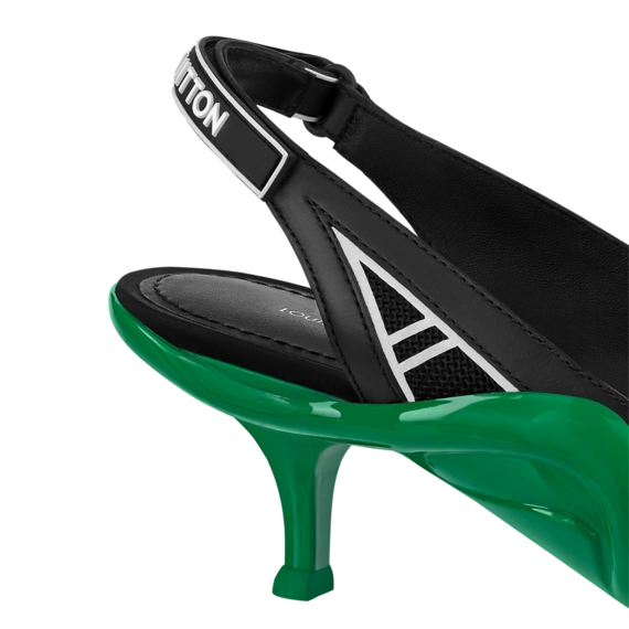 Fashionista Alert: Get Louis Vuitton Archlight Slingback Pump in Black and Green