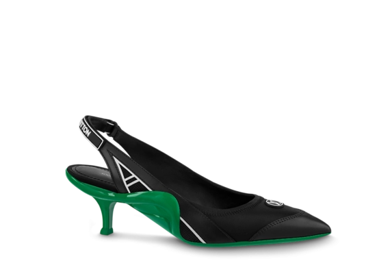 Sale: Get Louis Vuitton Archlight Slingback Pump for Women in Black and Green