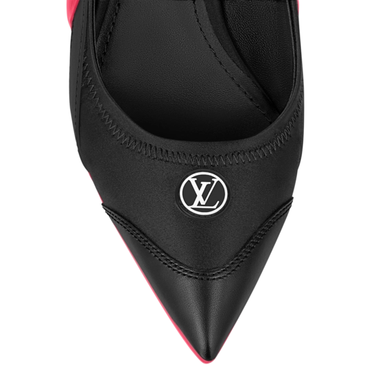Luxury Fashion for Women: Louis Vuitton Archlight Slingback Pump Black / Fuchsia Pink