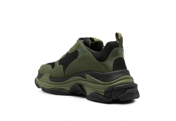 Women's Fashion - Balenciaga Triple S - Green/Black - Save Big!