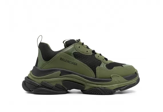 Men's Balenciaga Triple S - Green/Black, Get Discount Now!