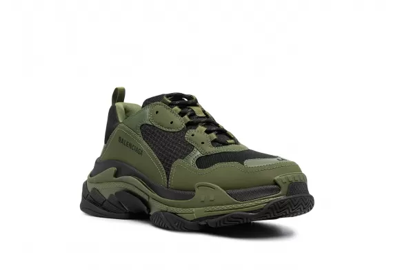 Men's Balenciaga Triple S - Green/Black, Get Discount Today!