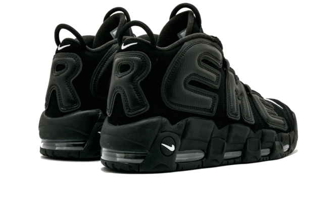 Purchase Men's Nike Air More Uptempo Supreme Suptempo Black Now!