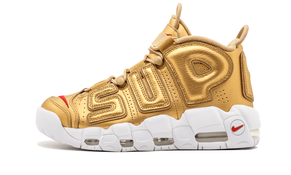 real cheap Nike UPTEMPO   Supreme Metallic Gold  for sale