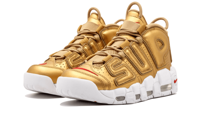 Women's Nike Air More Uptempo Supreme Suptempo Gold - Style and Comfort