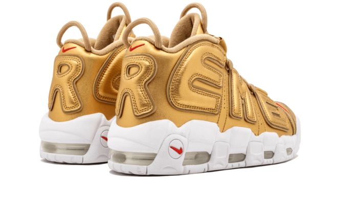 Women's Fashion Must-Have - Nike Air More Uptempo Supreme Suptempo Gold