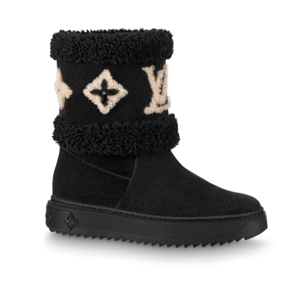 Shop Louis Vuitton Snowdrop Flat Ankle Boot Black for Women's - Buy Now at Discount!