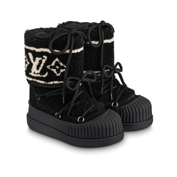 Be Stylish with Louis Vuitton Polar Flat Half Boot Black