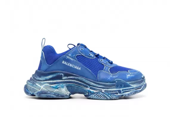 Buy Balenciaga Triple S - Dark Blue Shoes for Women's On Sale