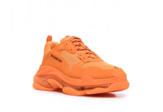 Men's Fashion: Balenciaga Triple S - Orange