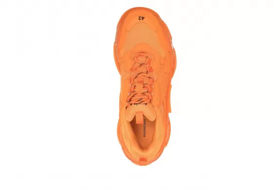 Upgrade Your Style with Balenciaga Triple S - Orange for Men's
