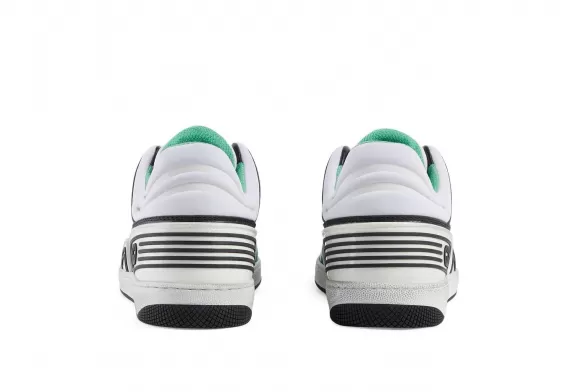 Shop Men's Gucci Basket Low-Top Sneakers - Black/Green/White!