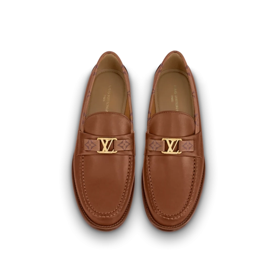 Sale on Men's Louis Vuitton Major Loafer Shoes in Cognac Brown