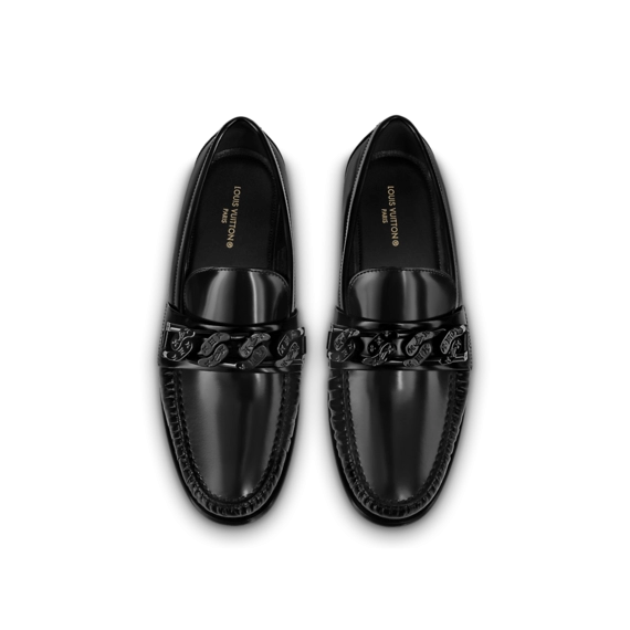 Affordable Louis Vuitton Loafer Black for Men