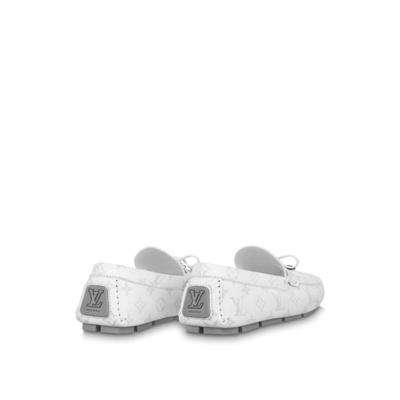 Men's LV Driver Mocassin White - Buy Now