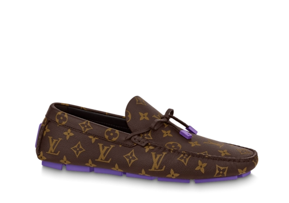 Buy Men's LV Driver Mocassin Monogram Grained