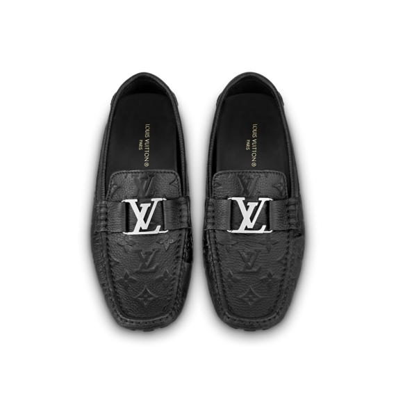 Look Sharp with Louis Vuitton Monte Carlo Men's Moccasin in Black