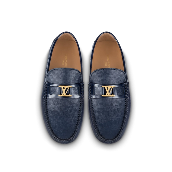 Stylish Men's Footwear - Louis Vuitton Hockenheim Moccasin Navy Blue