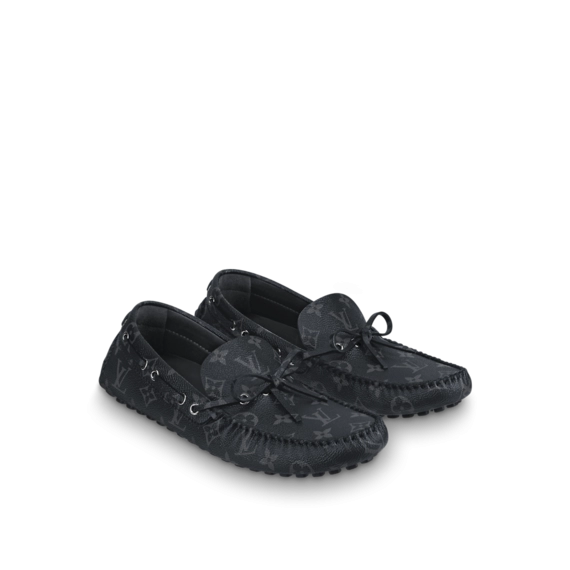 Style up with Louis Vuitton ARIZONA MOCASSIN Eclipse black men's sale!