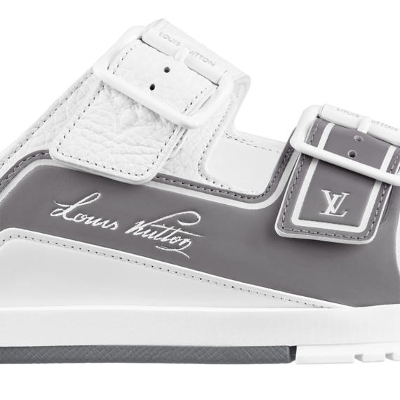 Fashion for Men - Get the LV Trainer Mule Silver On Sale!