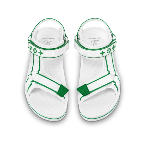 Look Stylish with Louis Vuitton Panama Sandal White for Men's